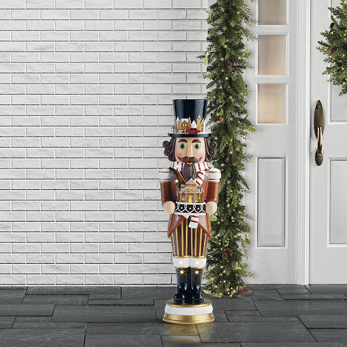 4 ft. LED Gingerbread Nutcracker